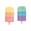 Fun Express 2" x 4" Ice Pop Treat-Shaped Multicolor Sidewalk Chalk - 12 Pieces - Great For Summer, Spring, Easter, School and Daycare Activities and Craft Supplies view 1