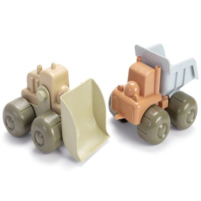 Dantoy Organic Line Hand Excavator and Truck 2 Pack 24 Months +