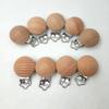 10pcs Wooden Fixed Strap Clips Round Head Shape Suspenders Clip Craft Hooks Clothes Fasteners Holder(3.5cm/10pcs) view 3