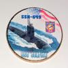 Navy USS Sunfish Submarine Colorized Challenge Art Coin view 1
