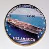 Navy USS America CV-66 Challenge Art Coin view 1