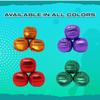 Zeekio Galaxy Juggling Balls - Metallic Series - Premium 12 Panel Genuine Leather Balls - 130g - 67mm - Pack of 3 - Metallic Purple view 3
