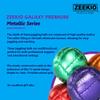 Zeekio Galaxy Juggling Balls - Metallic Series - Premium 12 Panel Genuine Leather Balls - 130g - 67mm - Pack of 3 - Metallic Purple view 4