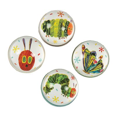 Fun Express Eric Carles The Very Hungry Caterpillar Bouncy Ball Assortment - Toys - Bouncing Balls - Birthday - 12 Pieces