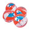 Fun Express Patriotic Confetti Beach Ball for Fourth of July - Toys - Inflates - Beach Balls - Fourth of July - 12 Pieces view 1