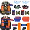 2 Pack Kids Tactical Vest Kit for Nerf Guns Game N-Strike Elite Series Wars with Refill Darts, Reload Clips, Dart Pouch, Tactical Mask, Wrist Band and Protective Glasses for Boys ,Girls view 1