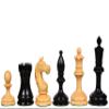 1935 Botvinnik Flohr-I Soviet Chess Pieces in Ebony & Boxwood  4" King, Handcrafted Weighted Vintage Staunton Chess Set for Collectors & Tournament Players view 1