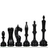 1935 Botvinnik Flohr-I Soviet Chess Pieces in Ebony & Boxwood  4" King, Handcrafted Weighted Vintage Staunton Chess Set for Collectors & Tournament Players view 2
