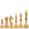 1935 Botvinnik Flohr-I Soviet Chess Pieces in Ebony & Boxwood  4" King, Handcrafted Weighted Vintage Staunton Chess Set for Collectors & Tournament Players view 3