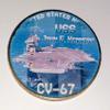 Navy USS John F Kennedy CV-67 Colorized Challenge Art Coin view 1