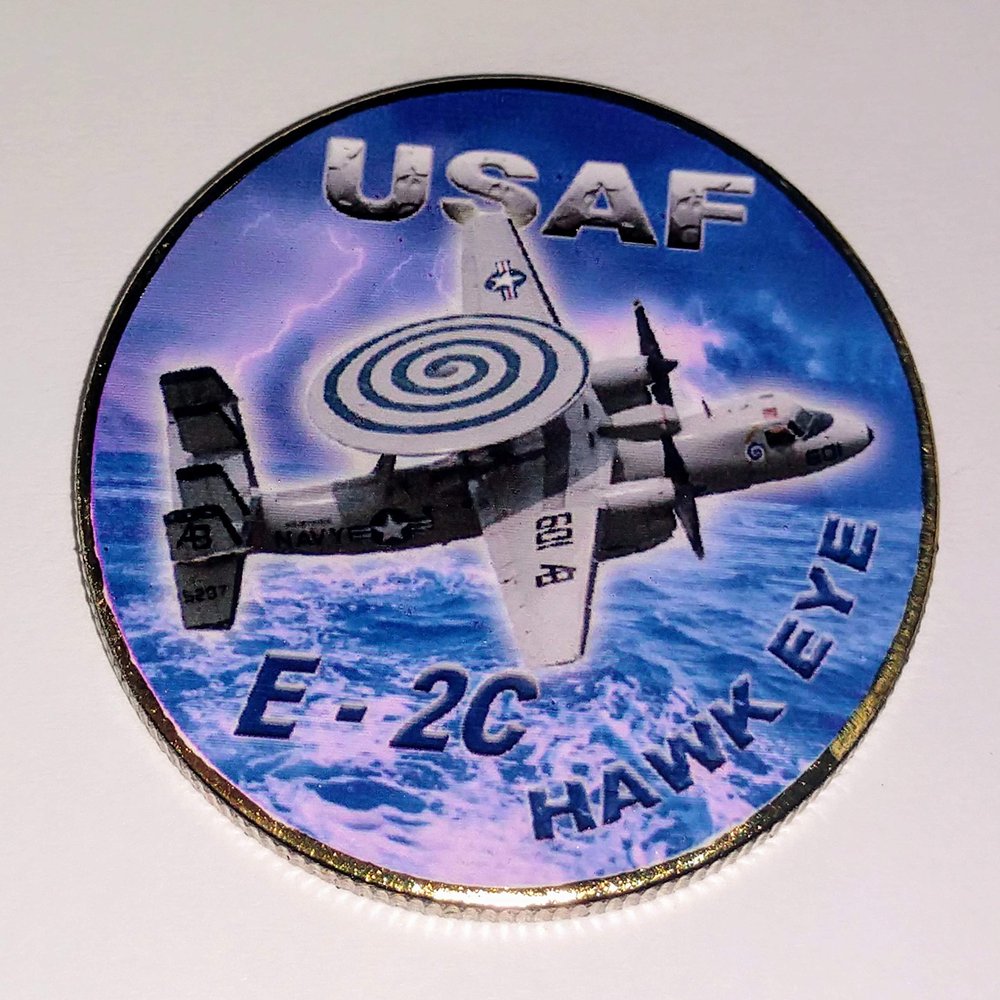 Air Force Hawkeye E-2C Challenge Art Coin