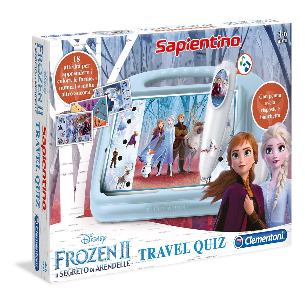 Clementoni Puzzle Game Travel Quiz Frozen 2 Multi-Coloured