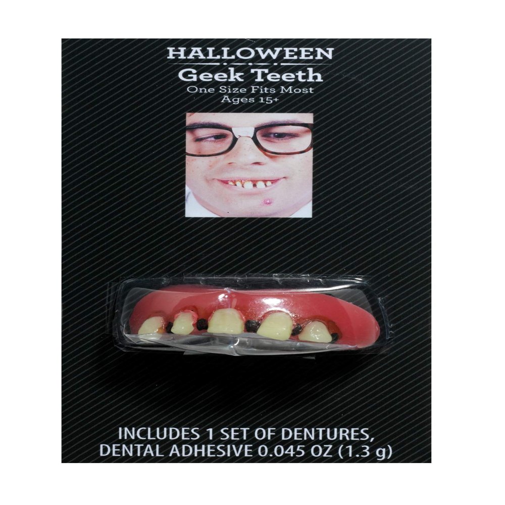 DEPT.8 Special Effect Halloween Costume Dentures Accessory - Geek Teeth