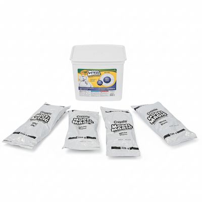Crayola Model Magic White Modeling Compound, 2 lb Total, 4 Resealable Packs for Kids, Classroom Crafts & Creative Projects