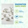 Crayola Model Magic White Modeling Compound, 2 lb Total, 4 Resealable Packs for Kids, Classroom Crafts & Creative Projects view 2