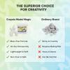 Crayola Model Magic White Modeling Compound, 2 lb Total, 4 Resealable Packs for Kids, Classroom Crafts & Creative Projects view 3