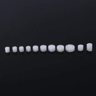 11Pcs Plastic Gears,Plastic Spindle Worm Gear, Plastic Gears Set Pulley Crown Gear Set, for Aircraft Car Model