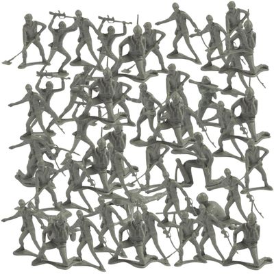 Fun Express Bulk Plastic Army Men, Set of 144 Action Toy Soldiers - Party Favors and Classic Toys