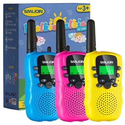 Walkie Talkies for Kids Toys Valentines Day Gifts for Kid Boys Girls 4-6, 3 Miles Range Walkie Talkie to Camping, Outdoor, 4 Year Old Girl Birthday Gifts for 3 4 5 6 7 8 9 Year Old Boy Girl Gifts