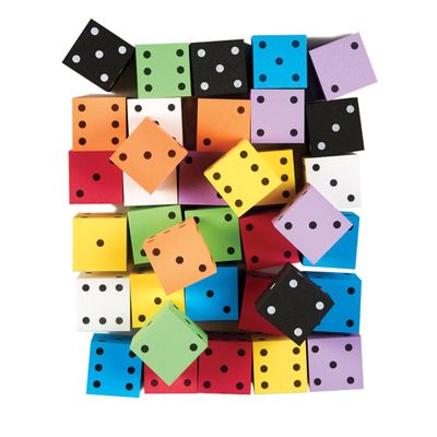 Koplow Asst 2in Foam Spot Dice Bag of 36 (KOP18930)