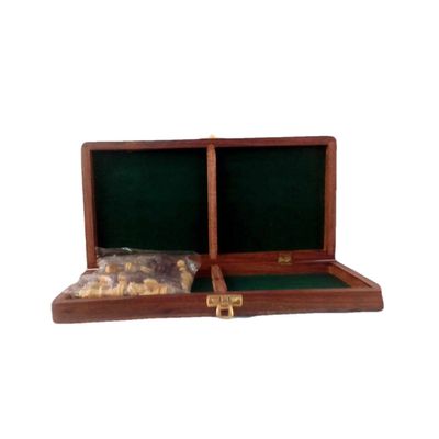 India Meets India Wooden Chess Game Box Set 12x12 Inch Handicraft by Awarded Indian Artisan