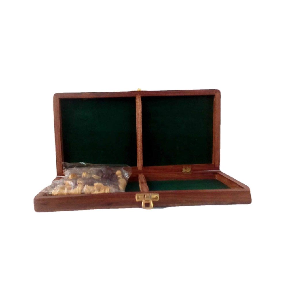 India Meets India Wooden Chess Game Box Set 12x12 Inch Handicraft by Awarded Indian Artisan