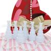 GIFTEXPRESS 48 pcs 3" Wedding Bubble Wands White Cake Shaped Bubble Wands, Party Favors for Wedding Supplies, Valentine's Day, Anniversary Celebrations view 2