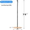 Topwon Wood Round Swing Outdoor Disc Tree Swing Outdoors High Strength Load-Bearing Wooden disc Swing Round Swing Swing Seat with Adjustable view 4