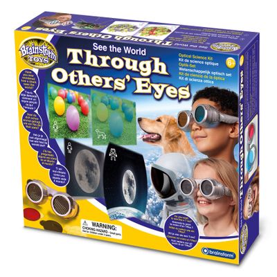 Brainstorm: See The World Through Others' Eyes - Optical Science Kit, 22 Mix & Match Lenses, Educational Leaflet, STEM Learning, Multi-Lingual, Kid 6+