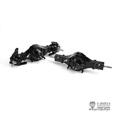 TOUCAN RC HOBBY Lesu 4X4 Metal Front Rear Axle Differential Lock 1/14 Tractor Truck Tmy Model