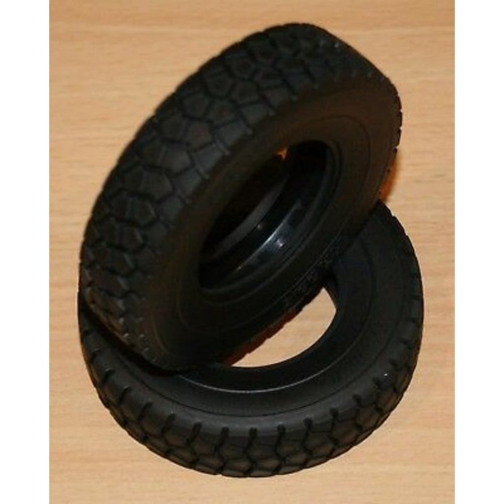 TAMIYA 9803091 RC Rear Tires: Mercedes Benz Arocs 3348 6x4 Tipper Truck
