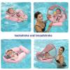 Mambobaby Float with Canopy Size Improved Non Inflatable Infant Baby Pool Float Smart Mambo Float Swim Trainer Add Tail Baby Swim Float Mambo Baby Float Solid Air Free Water Waist Swimming Ring view 2