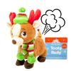 Cuddle Barn | Tooty Rudy - Farting Reindeer Toy | Christmas Plush Walks, Shakes Tail, Makes Fart Noises - Sings We Wish You a Smelly Christmas | White Elephant Gift for Adults, Teens, Kids - 10 Inches view 1