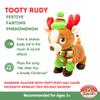 Cuddle Barn | Tooty Rudy - Farting Reindeer Toy | Christmas Plush Walks, Shakes Tail, Makes Fart Noises - Sings We Wish You a Smelly Christmas | White Elephant Gift for Adults, Teens, Kids - 10 Inches view 2