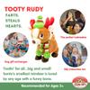 Cuddle Barn | Tooty Rudy - Farting Reindeer Toy | Christmas Plush Walks, Shakes Tail, Makes Fart Noises - Sings We Wish You a Smelly Christmas | White Elephant Gift for Adults, Teens, Kids - 10 Inches view 4