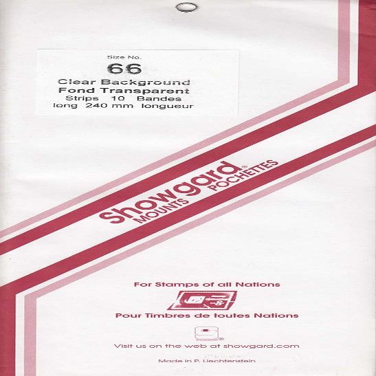 Showgard Pre-Cut Clear Stamp Mounts Size 240/66