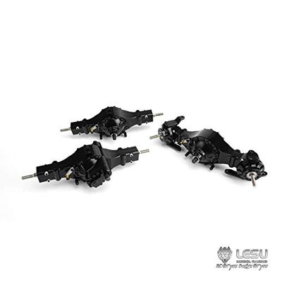 LESU Toucan RC Hobby 6X6 Metal Front Rear Axle Differential Lock 1/14 RC Tractor Truck for Tamiya