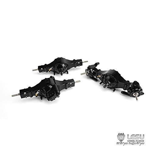 LESU Toucan RC Hobby 6X6 Metal Front Rear Axle Differential Lock 1/14 RC Tractor Truck for Tamiya