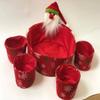 Shatchi 5pcs Novelty Set Snowman Sweet Christmas Dinner Table Decorations Favour Gifts Shop Bar Restaurants Display Tips Box Hamper Baskets, Multi view 2