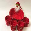 Shatchi 5pcs Novelty Set Snowman Sweet Christmas Dinner Table Decorations Favour Gifts Shop Bar Restaurants Display Tips Box Hamper Baskets, Multi view 3
