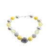 Chunky Necklace Bubble Gum Necklace (yellow/grey rose) view 1