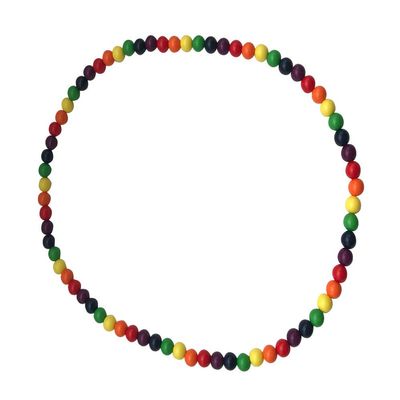 25 PackRainbow Beaded Necklaces - 21" Inch Rainbow Beads Necklace for Gay Pride, Lesbian Pride, Transgender Pride, LGBTQ Awareness, Pride Parades amd LGBTQ Marches
