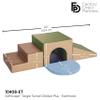 Factory Direct Partners 10408-ET SoftScape Single Tunnel Play Foam Climber Plus, Beginner Toddler Soft Structure for Active Playtime (5-Piece Set) - Earthtone view 2