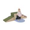 Factory Direct Partners 10408-ET SoftScape Single Tunnel Play Foam Climber Plus, Beginner Toddler Soft Structure for Active Playtime (5-Piece Set) - Earthtone view 3