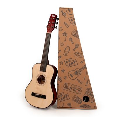 CB SKY 30" Wooden Acoustic Guitar for Kids/Boys/Girls/Beginners/Guitar for age 3-5 5-9 Natural