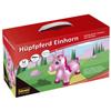 Idena 40133 Unicorn Pink with Stars Includes Air Pump Load 50kg Perfect for Indoor and Outdoor Use in Park or Nursery Approx. 59 x 23 x 53 cm view 2