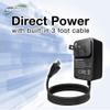 BoxWave Charger Compatible with DJI Mavic Pro Remote Controller - Wall Charger Direct (15W), Rapid Charge Your Device with Built-in 3ft Cable view 3