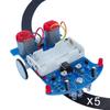 5 Pack D2-5 Smart Car Kit Soldering Project Line Following Robot for Fun Educational Electronic Learning Practicing with English Manual by VOGURTIME view 1