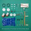 5 Pack D2-5 Smart Car Kit Soldering Project Line Following Robot for Fun Educational Electronic Learning Practicing with English Manual by VOGURTIME view 2