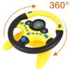 Coherny Simulated Driving Controller Portable Simulated Driving Steering Wheel Copilot Toy Children's Educational Sounding Toy Small Steering Wheel Toy Gift Funny Interactive Driving Wheel with Music view 3